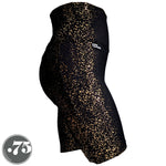 Load image into Gallery viewer, Black w/Gold Fleck Pocket Skate Shorts *ready to ship*
