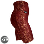 Load image into Gallery viewer, Dark Red w/Gold Fleck Pocket Skate Shorts *ready to ship*
