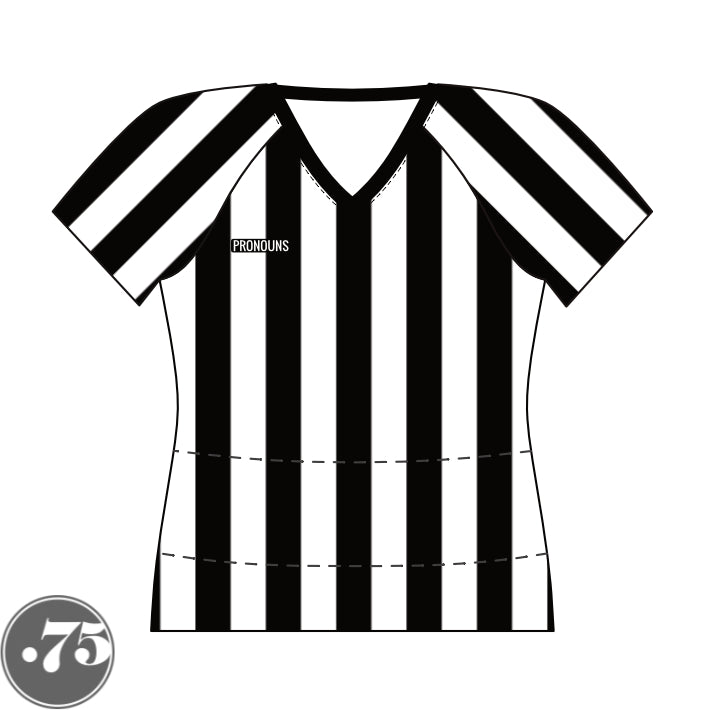 Fitted Curve Referee Raglan T-Shirt