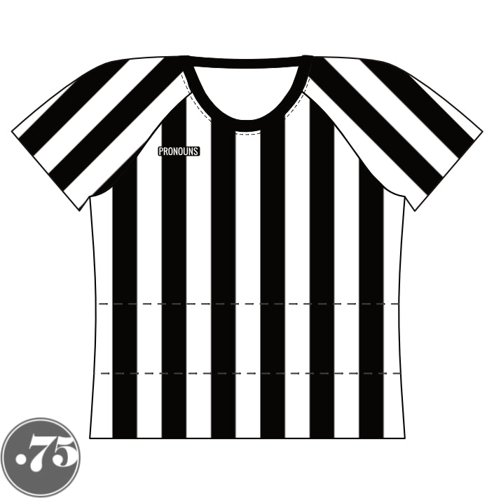 Straight Cut Referee Raglan T-Shirt