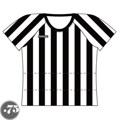 Straight Cut Referee Raglan T-Shirt