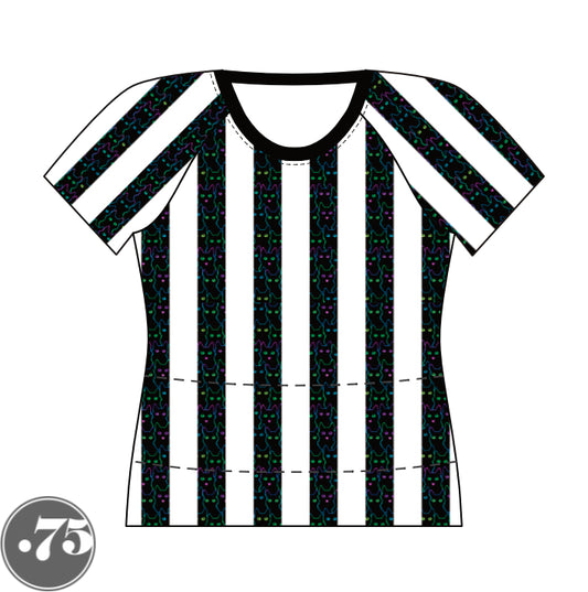 Fitted Curve Referee Raglan T-Shirt