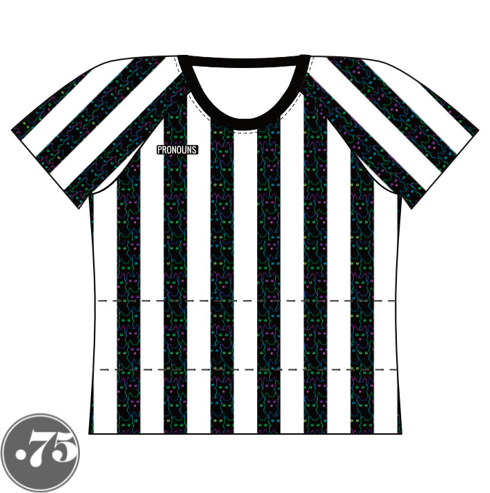 Straight Cut Referee Raglan T-Shirt