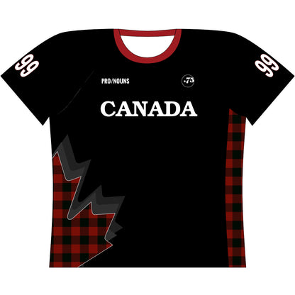 Team Canada Jrs Curve Straight Raglan T-Shirt