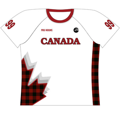 Team Canada Jrs Curve Straight Raglan T-Shirt