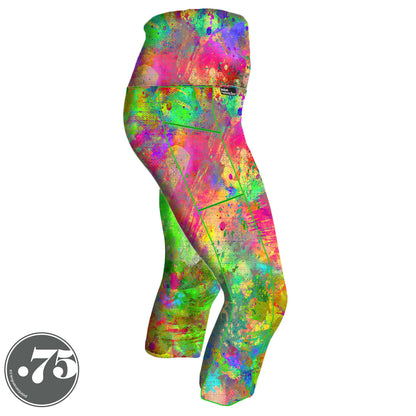 Neon Chalk Splatter Leggings