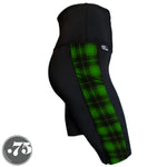Load image into Gallery viewer, Green Plaid Compression Pocket Leggings
