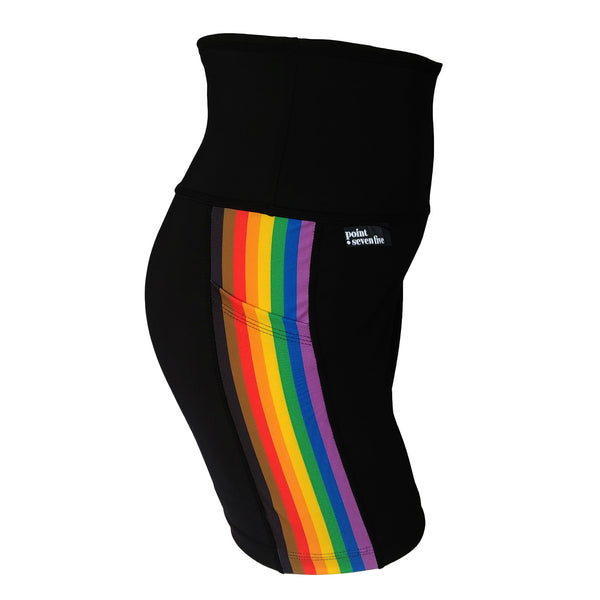 Progress Pride Flag Pocket Capri Leggings *ready to ship* – Point Seven Five