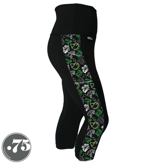 Aromantic Pride Skate Print Pocket Leggings