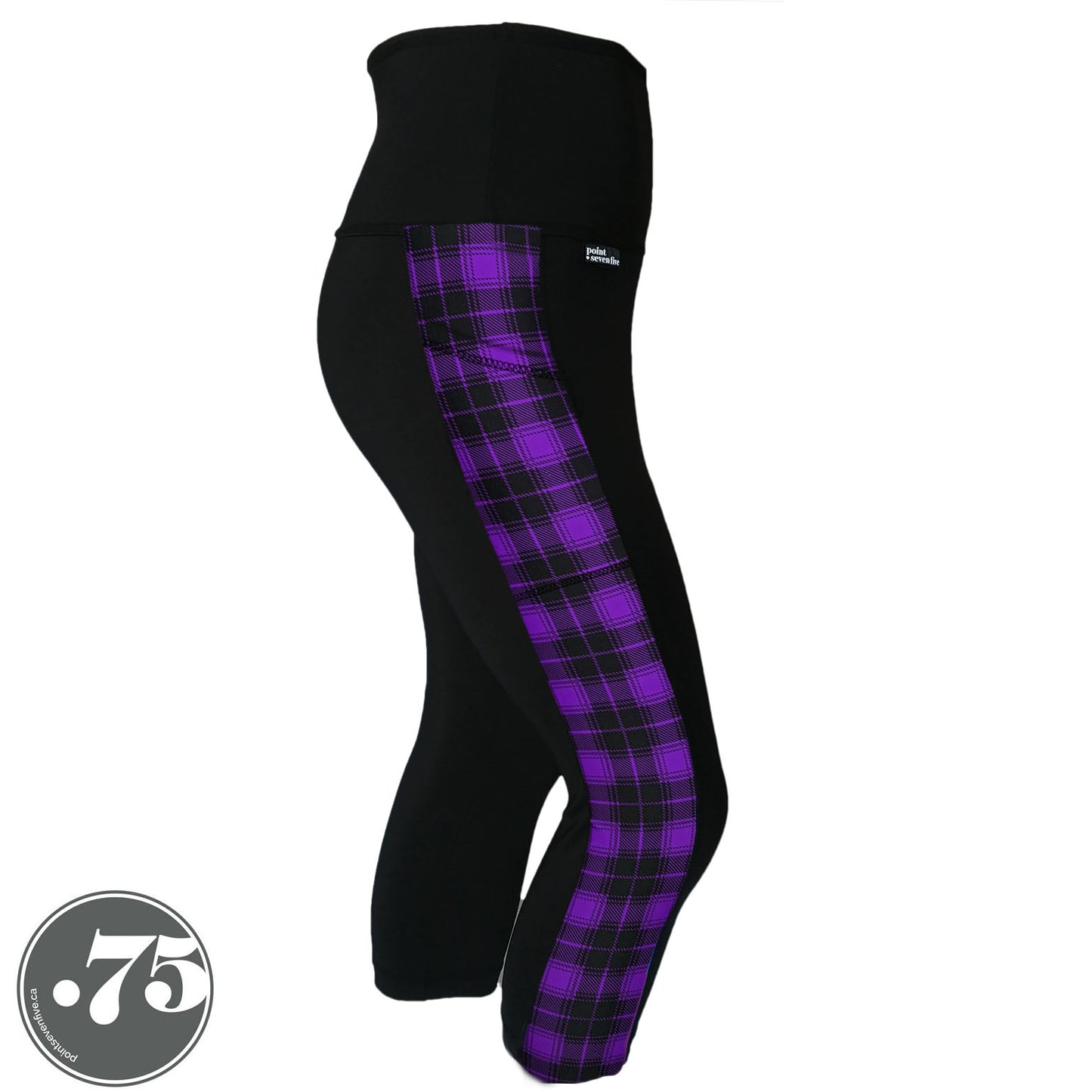 Purple Plaid Compression Pocket