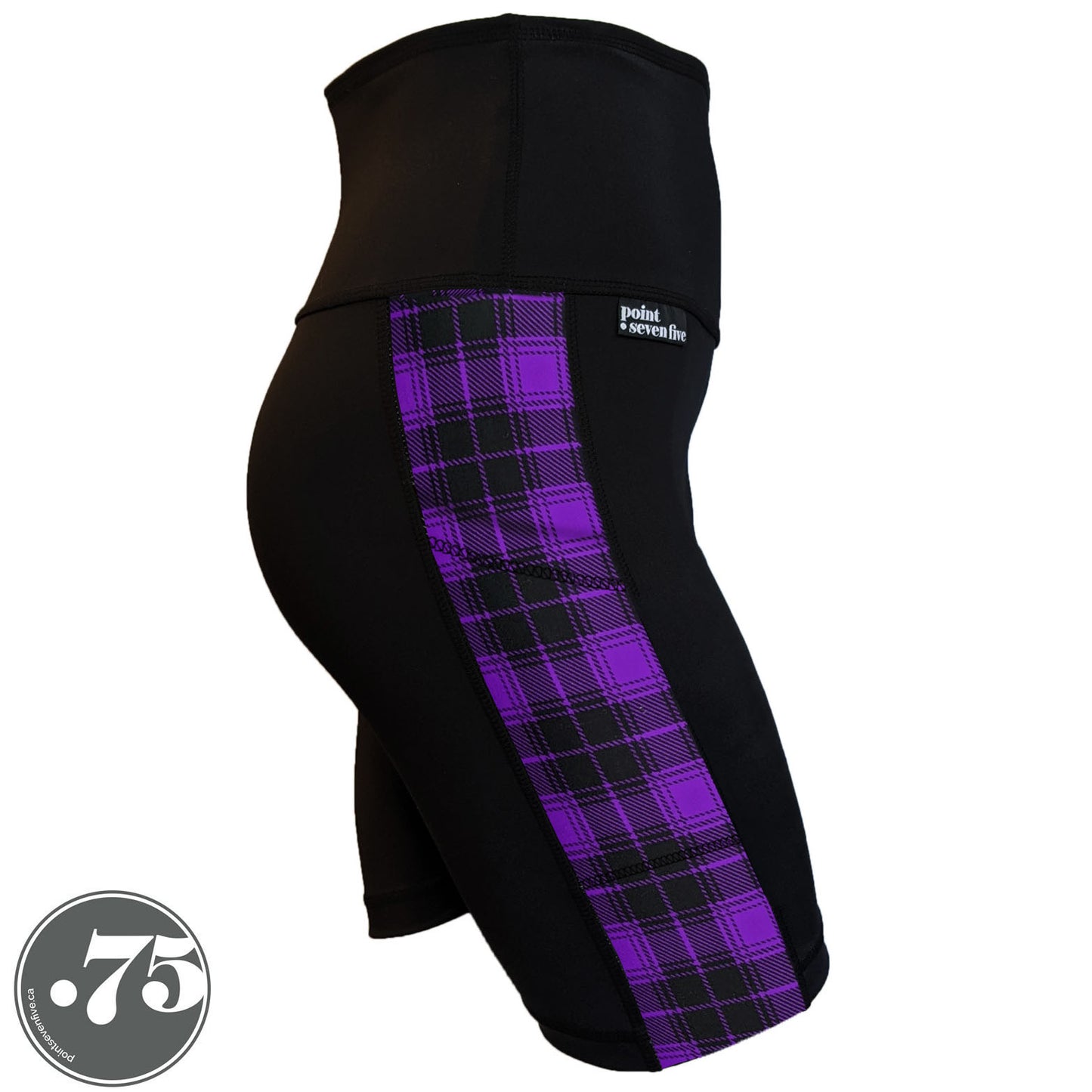 Purple Plaid Compression Pocket