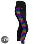 Load image into Gallery viewer, Rainbow Waves Compression Pocket Leggings
